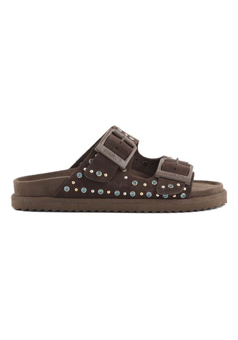 SLOFIWSandalo in pelle scamosciata e strass COLORS OF CALIFORNIA | HC.BIOW05NMOKA